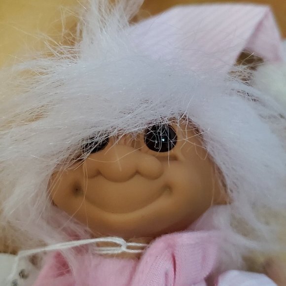 PAJAMA TROLL by Russ Doll Plush in Pink tag attached item No‎ 2332 Vintage 5" - Picture 3 of 4